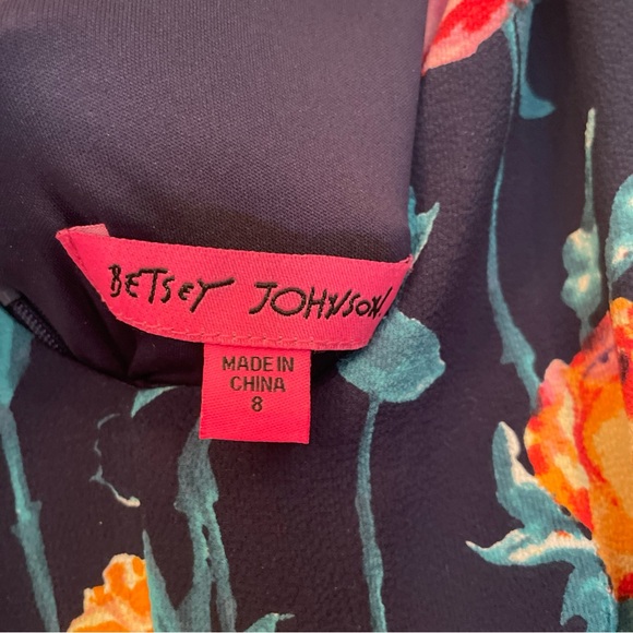 Betsey Johnson Navy‎ Floral Maxi Dress - Picture 5 of 7